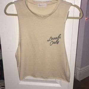 Cream Locals Only Tank
